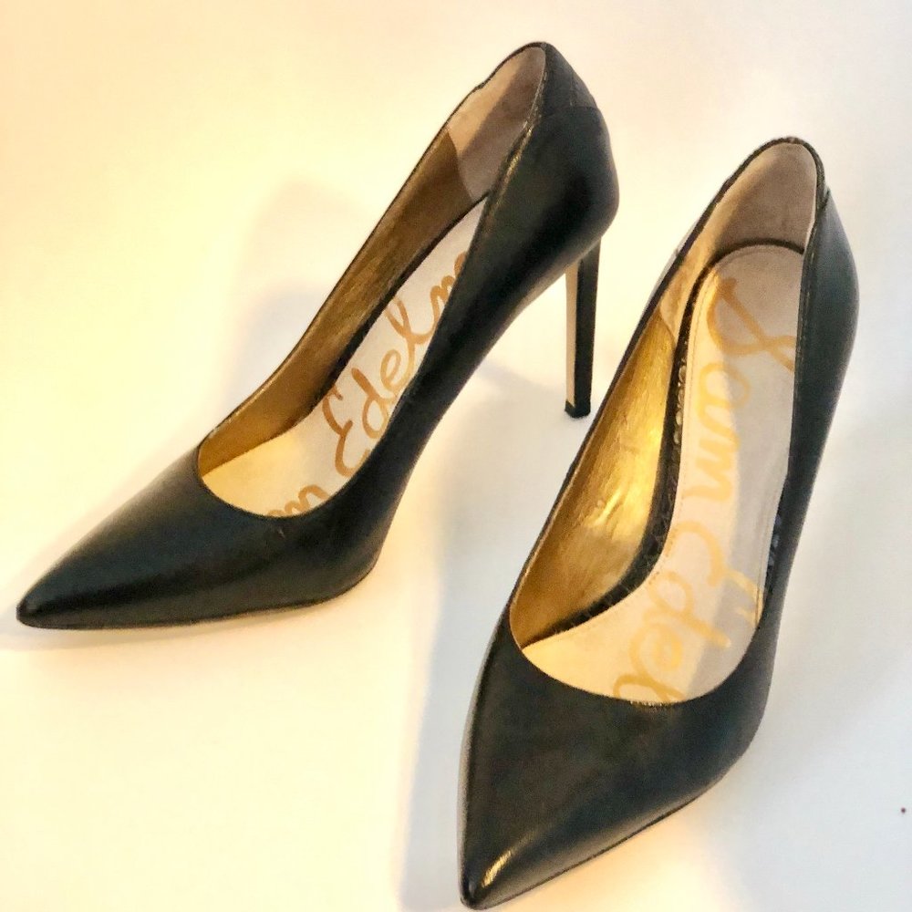 Sam Edelman pointed toe leather pumps - size 8